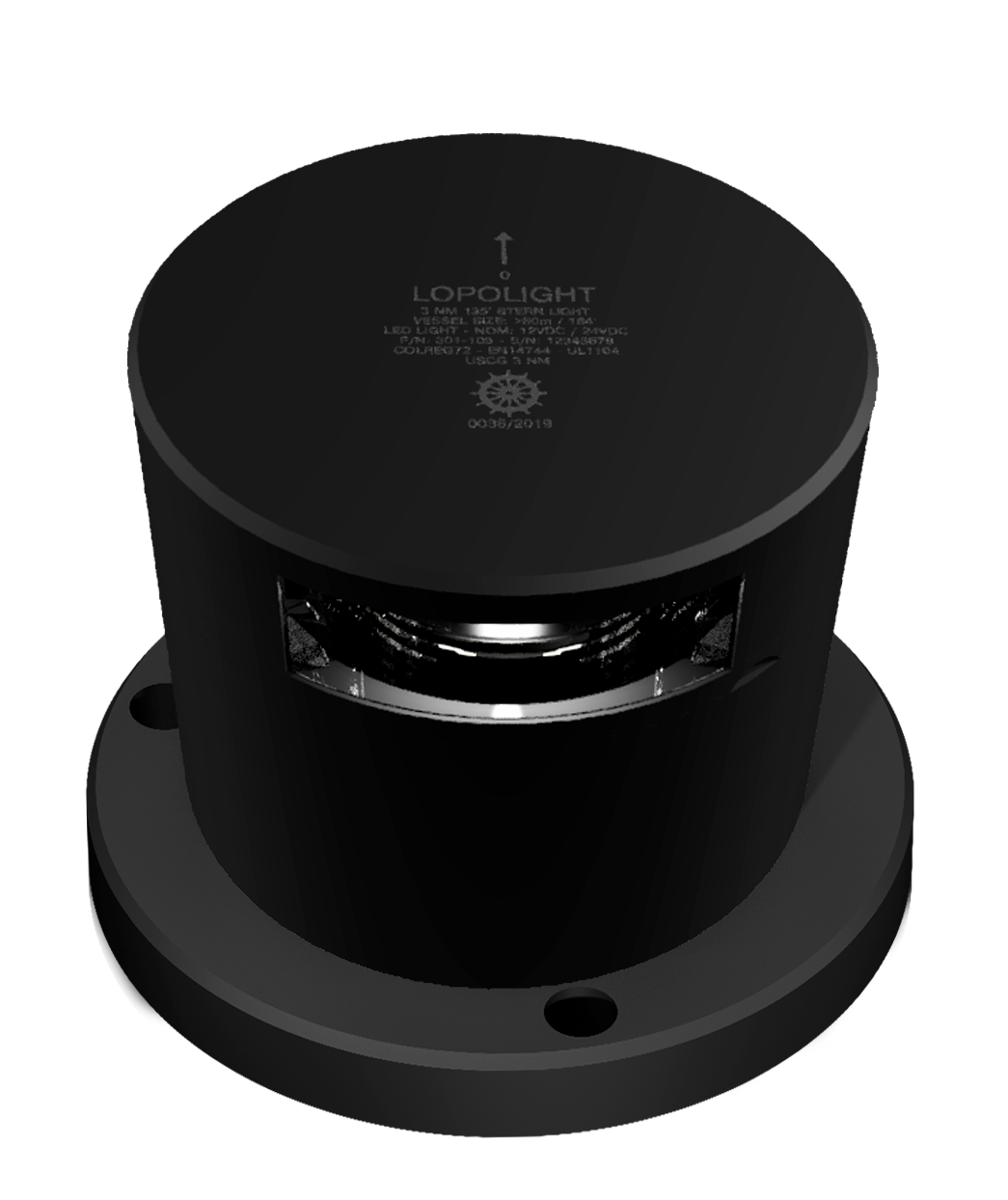 3nm stern, black anodized.